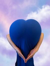 blue dress heart