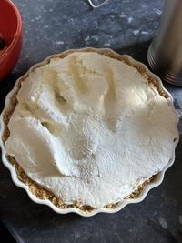 The lemon cheesecake I made and then dropped and caught