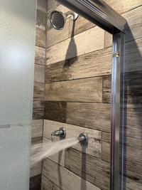 After a long day of doing tourist things, come back to the Airbnb to take a shower and the shower fi...