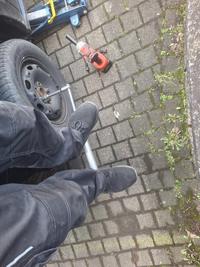 Trying to change wheels but screws won't get lose