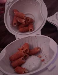 Every single one of my mozzarella sticks is empty.