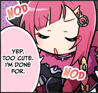 NOD B YEP. TOO CUTE. I'M DONE FOR. NOD