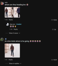 asia where are they heading bro 1-18 Reply ybg nyy - Creator 1-18 Reply View 5 more im crine dude where is he going 1306 ♡ 36 1-17 Reply 1459 View 6 replies ✓