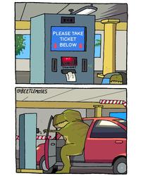 PLEASE TAKE TICKET BELOW ↑ Scan HERE t @BEETLEMOSES KING 0