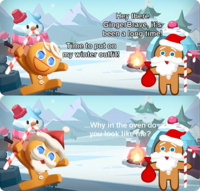 In this particular case, this is relevant to Cookie Run: OvenBreak as this game is where GingerBrave's costume debuts.