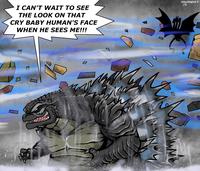 I CAN'T WAIT TO SEE THE LOOK ON THAT CRY BABY HUMAN'S FACE WHEN HE SEES ME!!! ㅁ @Paulbagnot X 22