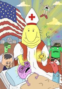 Charlie joins the red cross