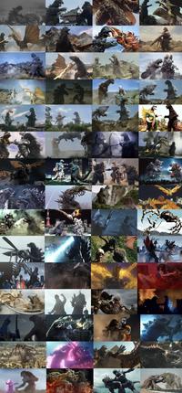 The many battles of Godzilla