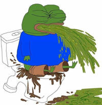 Apu vomit on toilet