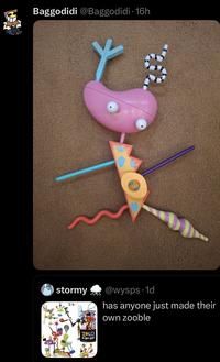 Baggodidi @Baggodidi - 16h stormy @wysps.1d ZOLO a-go-gol has anyone just made their own zooble