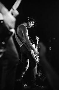 Dee Dee Ramone on stage in Boston, 1981