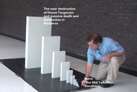 The near destruction of House Targaryen and massive death and destruction in Westeros Maris "the S--- Talker" Baratheon