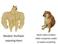 Random YouTuber Multi-million & billion dollar companies unable exposing them to explain something