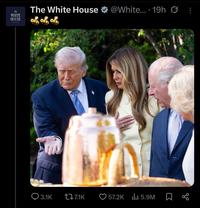 The The White House @White....19h Ø: WHITE HOUSE Q3.1K tz 7.1K 57.2K || 5.9M go