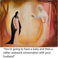"You're going to have a baby and then a rather awkward conversation with your husband"