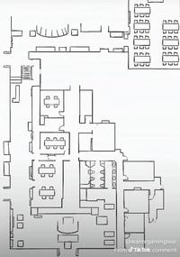 "Ground floor initial mapping from early speedrun videos"