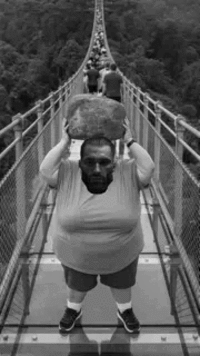 Smashing glass bridge