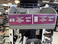 -M inks PUGS METAL M2 GS ETAL M10 FAST CHARGE WALL CHARGER Type-C $17.99 FAST CHARGE CAR CHARGER Type-C W C EW OUGS ETAL M10 $17.99 415