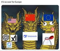 It's so over for Europe Meta Al ☑ deepseek