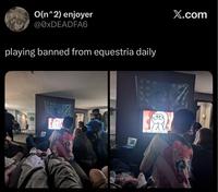 O(n^2) enjoyer @0xDEADFA6 playing banned from equestria daily X.com