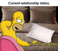 Current relationship status. M *Good night pillow
