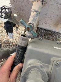 They put in a new meter and blocked the hose