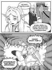 The serialboel лм IMPOSSIBLE! THIS ISN'T A GRIMOIRE!! NO WAIT! THAT'S A MIM- STARK! FERN! I'LL GRAB THE GRIMOIRE, WE'RE LEAVING THIS DUNGEON NOW! AHHH! WHAT THE-!!
