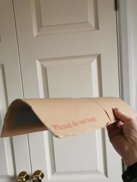Please do not bend