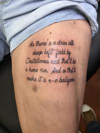 As there's a drive into deep left field by Castellanos and that'll be a home run. And so that make it a 4-0 ballgams XXX
