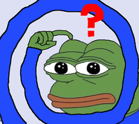 Pepe question scratching head