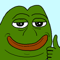 Smug frog thumbs up