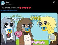 Gung @voygung THERE WAS A HEALING #healing #healpilled YASSE OMG BFF #FLAWLESS ...