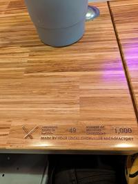 EMISSIONS SAVED IN kgCO2e 49 NUMBER OF RECYCLED CHOPSTICKS 1,000 MADE BY YOUR LOCAL CHOPVALUE MICROFACTORY