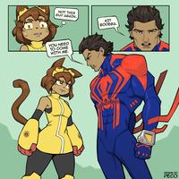 NOT THIS GUY AGAIN.. KIT BODEGA. YOU NEED TO COME WITH ME. 16 DRAWN BY PECO