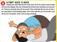 Oh my God, I found an official Bob's Burgers trick where Teddy can save Bob from fainting due to suffocation by giving Bob Belcher mouth-to-mouth resuscitation. It's official that Teddy "kissed" Bob Belcher 

