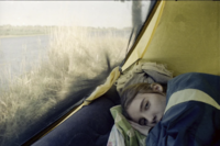 Camping portrait