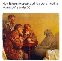 How it feels to speak during a work meeting when you're under 30