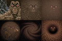 Yujiro from Baki with a veiny face. He becomes the galaxy.