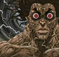An AI-edited image of Yujiro from "Baki" with veins bursting from his face.