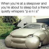 lmao relatable? | /r/memes When you're at a sleepover and you're about to sleep but a friend quietly whispers “penis"