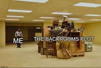 There was a beginning, a middle and an end for sure. | /r/memes imgflip.com ME THE BACKROOMS PLOT