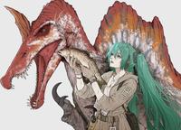 Hatsune Miku: spinosaurus keeper BERJAYA