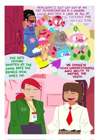 HEYA, GUYS! I JUST GOT OUT OF AN ART DEMONSTRATION AT A NEARBY EVENT AND TAKE A LOOK AT ALL OF THES WO FUL FRIENDS THE THE TED. THEY'RE REAL XCIT ET YO BUT TW WARRY, THES SHE GETS FRIENDS ADOPTED AT THE SAME RATE SHE BRINGS NEW ONES IN. WE SHOULD'VE NEVER UNDERESTIMATED GOO'S ABILITY TO INSPIRE THE YOUTH. 111