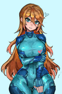 Hair down Samus