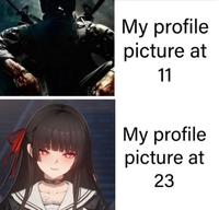 My profile picture at 11 My profile picture at 23
