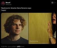 Mozail @Moz4il 'Backrooms' director Kane Parsons says "Hello" 11:25 PM - Jun 3, 2026 1,972 Views Backrooms NORTH ROAD PUMANA AYLAPS ATONIC MONSTA PODOKANE POSADOS CHATELJCFOR FENCE RENDEMIK DUPLASE HAN BETT LUTA MELLEY HOSA