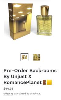 Pre-Order Backrooms By Unjust X RomancePlanet $44.95 Shipping calculated at checkout.