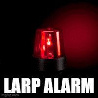 LARP ALARM imgflip.com