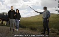 Stop r----- the source material, ser.