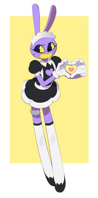 Maid Jaxxy give you a heart (by combosdoodles)